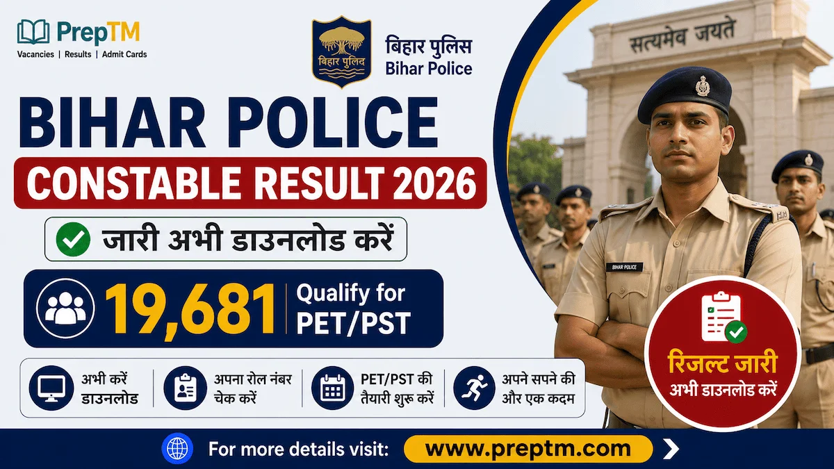 Bihar Police Constable Result 2026 Declared: 19,681 Qualify for PET/PST
